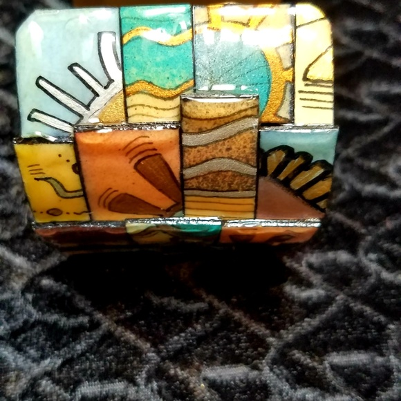 Wearable Art Mosaic Cuff - Picture 5 of 7